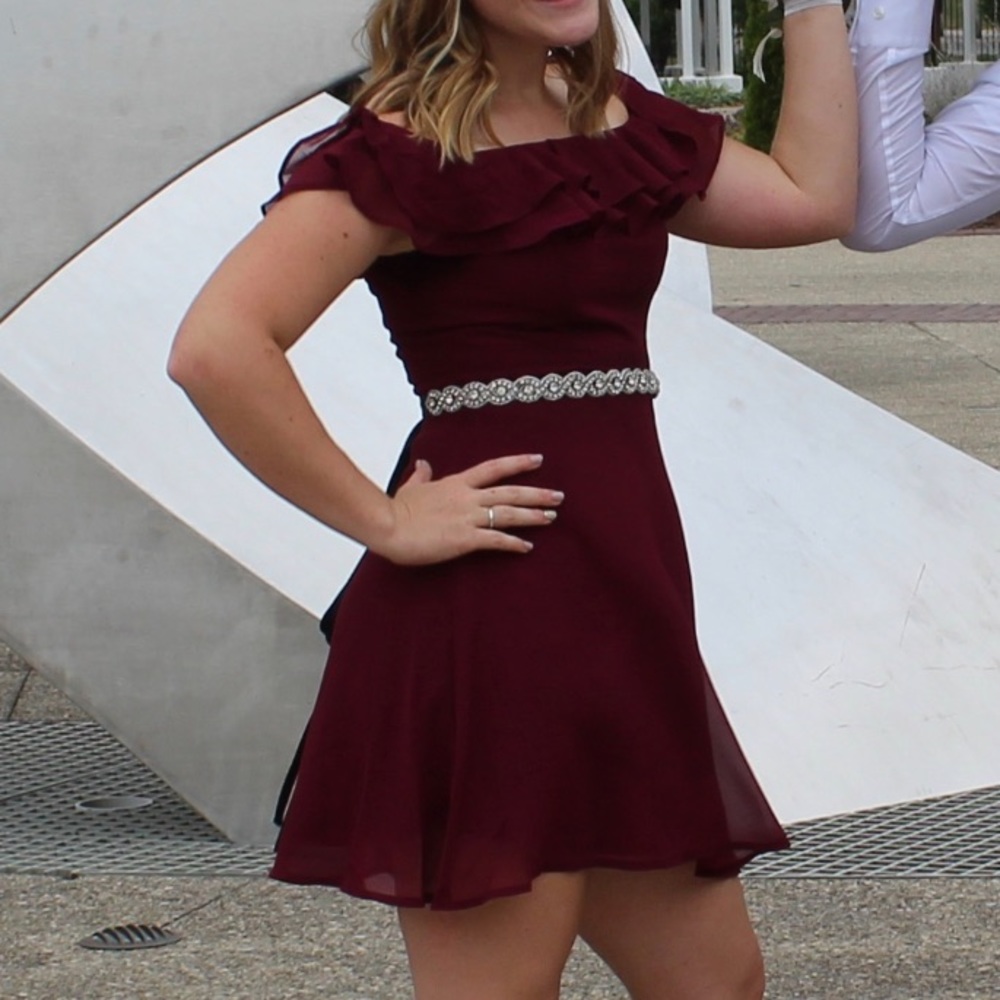 Lulu’s off the shoulder ruffle dress